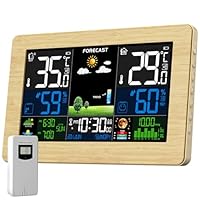 Stazione Meteo Con Sensore Esterno Wireless - Display A Colori, Previsioni, Termometro, Igrometro - Foto 7