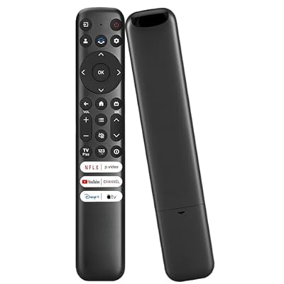 RC813 Replacement for TCL Google TV Remote Control, Compatible for TCL Smart TVs S250G S3 S4 S5 Q5 Q6 Q7 QM7 QM8 Series - No Setup Required