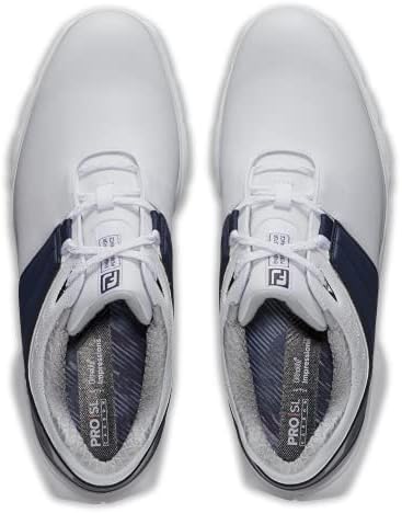 FootJoy Men's Pro|sl Carbon Golf Shoe, White/Navy, 15 | Image 6