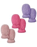 Baby Mittens Winter Infant Gloves - Warm Fleece Lined Mittens for Newborn Baby Boy Girl 0-12 Months No Scratch 3 Pairs Pink & Hot Pink & Purple 0-12 Months