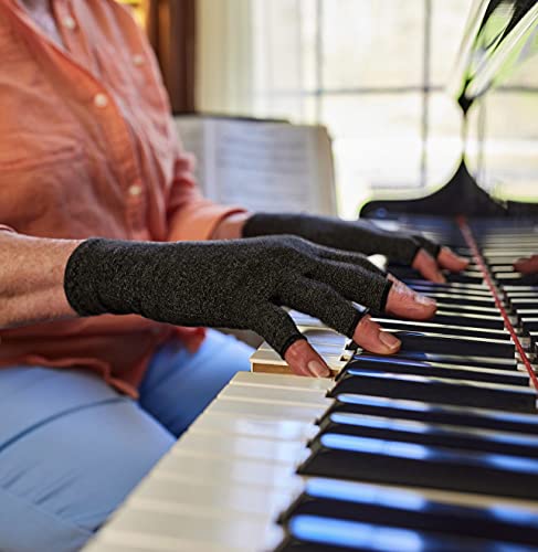 Comfybrace Arthritis Hand Compression Gloves F.d.a. Comfy Fit, Fingerless Design, Breathable Moisture Wicking Fabric – Ease Muscle Tension, Relieve Carpal Tunnel Aches (Medium) #TOP5
