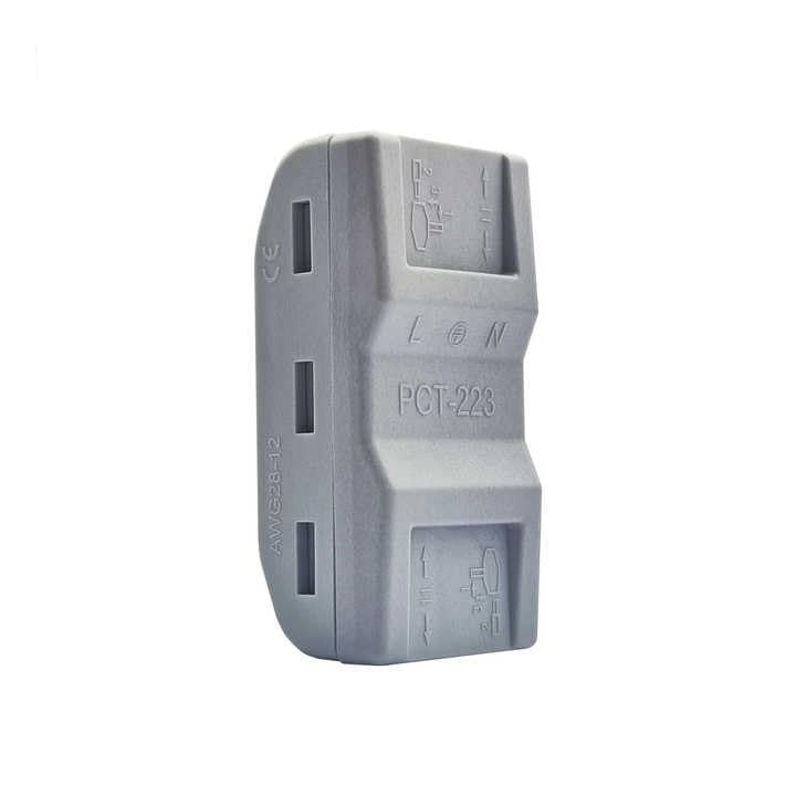 Image of ZIVIK 3 in 3 Out Mini Compact Wire Connectors With Test Hole,40 Pcs Compact Lever Cable Nut Jointner, Universal Quick Wiring Cable Connection Push-in Conductor, Cable Conductor Clamp (40, 3 In 3 Out)