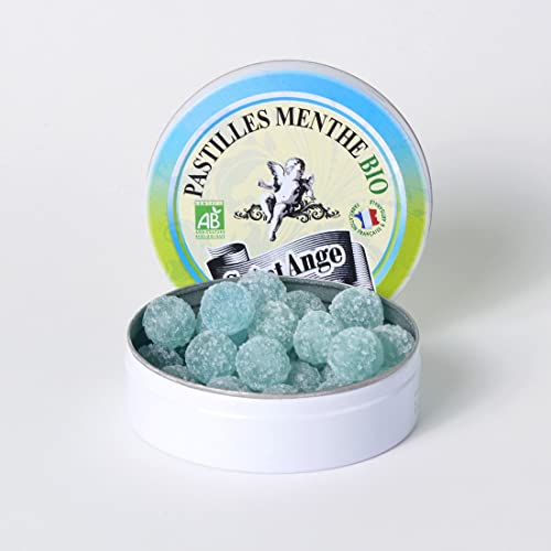 Pastilles Saint-Ange | Bonbons Traditionnels 100% Français (Bio Menthe)