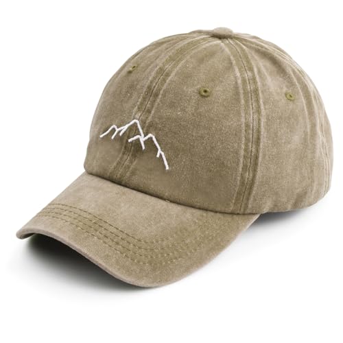 Cozlly Gorras de Hombre, Gorra Beisbol Hombre, Cap Gorra Unisex Adulto, Gorra Unisex de Tamaño Ajustable, Gorras De Hombre, Verano Cap Ajustable, Sombrero Deportivo Al Aire Libre (Caqui, algodón)