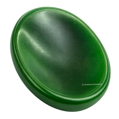 Image of Amazing Gemstone Green Jade Aventurine Worry Stone Crystals and Healing Stones - Worry for Stress Relief Gifts - Piedra Crystal Fidget for Meditation - Unique Stocking Stuffers and Birthday Gifts
