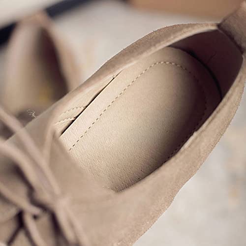 Gxswlaaa Sapatos sociais femininos, sapatos Oxford retrô para mulheres, sapatos femininos de couro l