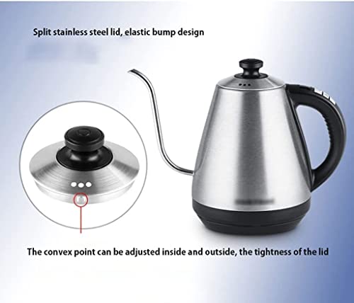 Tetera eléctrica OLOTU 1L acero inoxidable miniatura 4