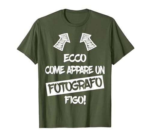 Fotografo Figo Regalo Divertente Fotografi Fotografia Maglietta, Uomo, Oliva, L