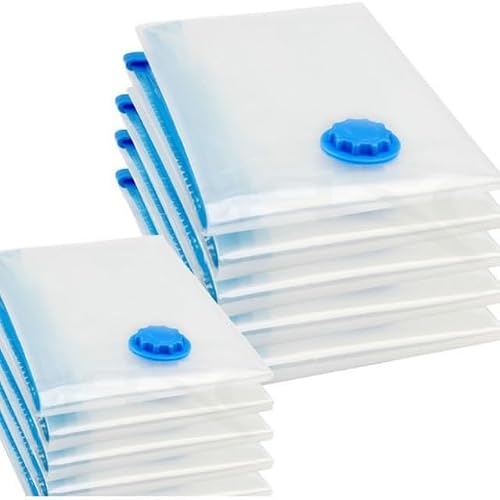 Vacuum Storage Bags 2Pcs Vacuum Bag For Clothes Storage Transparent Border Folding Compressed Organizer Travel Space Saving Seal Packet(80X100cm)