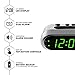 Sharp Digital Alarm Clock - Ascending Alarm Begins Faintly and Grows Increasing Louder, Gentle Wake Up Experience, Dual Alarm - Battery Back-up, Easy to Use with Simple Operation (Brushed Silver)