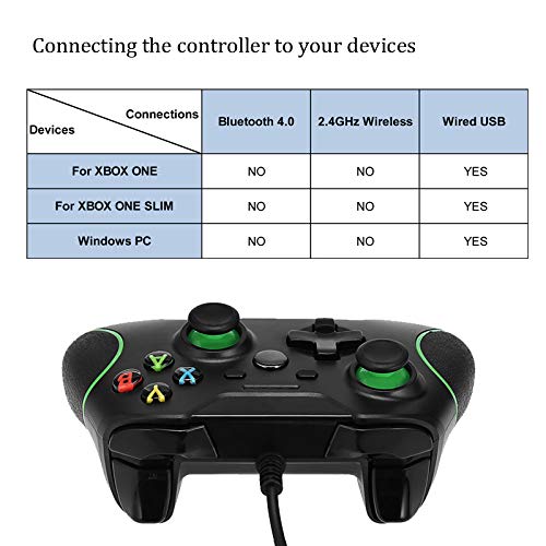 Digishuo White Wired Controller For Xbox One Usb Gamepad Joypad Joystick Controller With Dual Vibration, Headset Jack And Trigger Buttons For Xbox One/Xbox One S/Xbox One X/Pc Windows 7/8/10(White) #TOP6