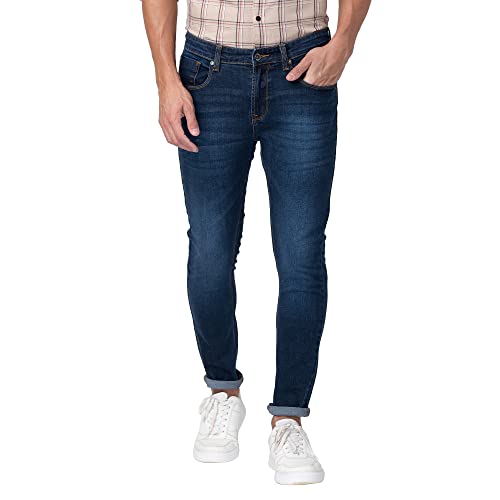 Image of Spykar Men's Mid Rise Slim Fit Jeans