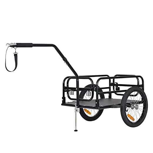 Tiggo City Porter Klappbar Fahrrad Lastenanhänger Fahrradanhänger & Handwagen 2 in 1 ist EIN multifunktionaler Transporter