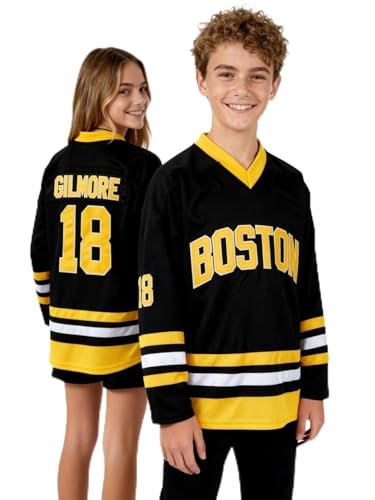 cridpop Youth Happy Gilmore 18 Hockey Jersey Adam Sandler 90s for Kids, for Halloween Themed Parties M