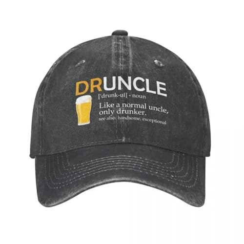 Casquette de baseball oncle ivre druncle en coton lavé style de rue