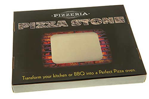 Best #1 Cordierite Pizza Baking Stone for Authentic Crisp Pizzeria Taste | Oven Professional Stoneware/bakeware Unique Five-Piece Cleaning Care kit | Rectangular Pizza Plate in Attractive Gift Box - Image 4