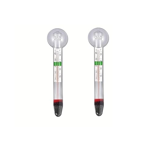 LABO Floating Aquarium Thermometer – Glass, Mercury-Free Fish Tank Thermometer, Safe Thermometer for Fish Tank, Ideal for Freshwater and Saltwater Aquariums