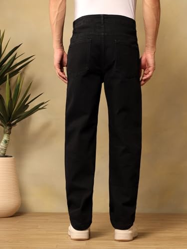 Image of KOTTY Mens Solid|Mid Rise| Coin Pocket|Button|Ankle Length|5 Pocket Jeans