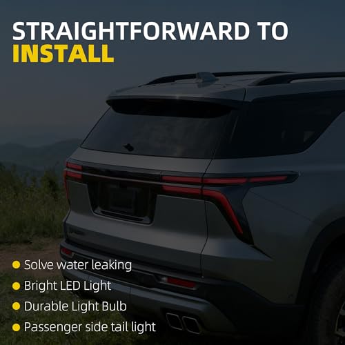 Dasbecan Right Tail Light Compatible with 2024-2026 Chevy Traverse LED by Dasbecan - Image 5