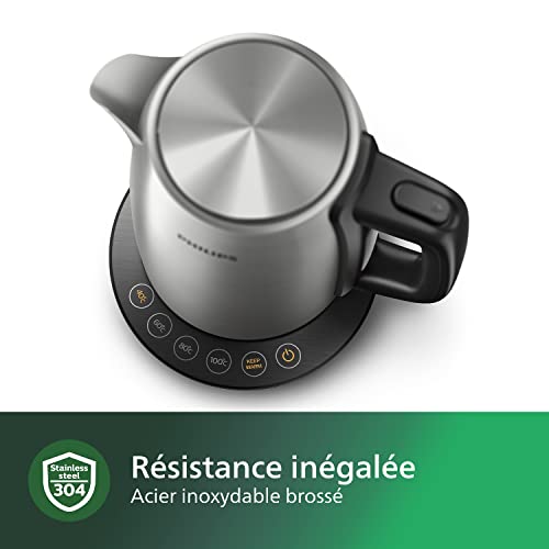 Philips Collection Avance Bouilloire Électrique avec Température Réglable 4 Programmes Maintien au Chaud Filtre Anti Calcaire Inox HD935990 - vue 4