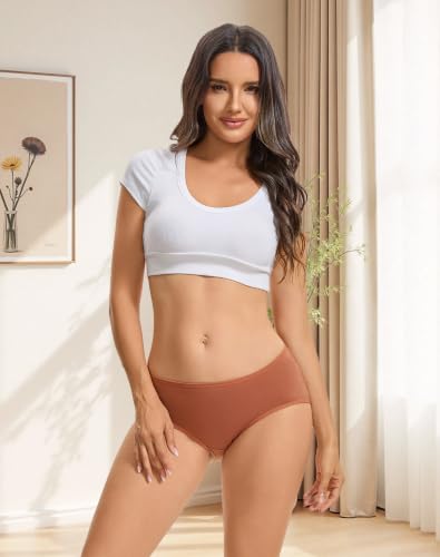 Image of INNERSY Womens Underwear Cotton Hipster Panties Regular & Plus Size 6-Pack
