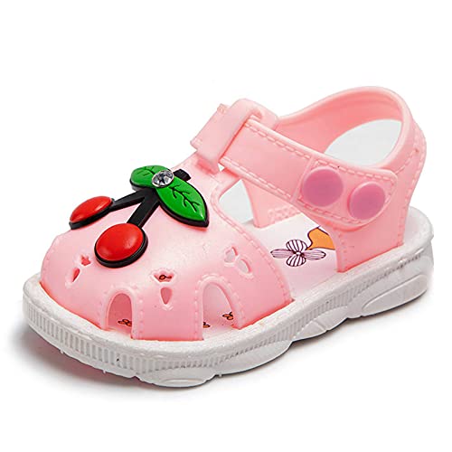 Girls Sandals Girls Fruit Children Sandals Baby Toddler Shoes Boys Summer Slippers Girl's Shoes (Pink, 0-3 Months)3