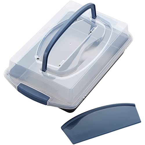 Wilton Perfect Results Non-Stick Oblong Cake Pan With Lid And Cutter, 3-Piece Set #TOP4