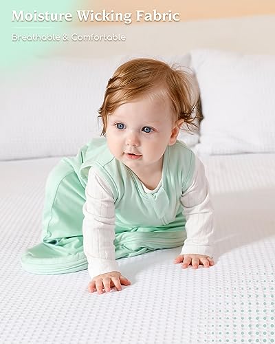 Image of TELIZ Baby Sleeping Bag Unisex Rayon Wearable Blankets for Baby and Toddlers Sleep Sacks 0.5 TOG