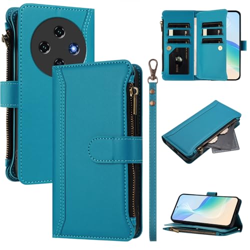 �X�}�z�P�[�X �Ή��@�� for Oukitel C5 2025 �������[�h�y9�J�[�h�X���b�g�z�y�f���A���z���_�[�z�y�t�@�X�i�[�E�H���b�g�z�y�}�O�l�b�g�N���X�v�z�X�^���h LakeBlue