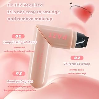 Eyeliner Stamp,Wing Tip Pen,Double Eye Liner Brun Waterproof Liquide Stamp,Séchage Rapide,Longue Tenue,Haute Pigmentation, for Parties, Travel, Weekdays, Weddings(1x2.1ml)