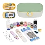 Sewing Project Kit, Portable Family Sewing Supplies Repair Kit, Premium Traveler Sewing Kit Sewing Thread Accessories DIY Sewing Supplies Organizer Plastic Sewing Box Needle