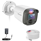 WEILAILIFE 【Flashing LEDs Visual Alert】 5.0Magapixel Extend Wired Security Camera, Home Video Surveillance Camera, CCTV Bullet Cameras for Home & Outdoor Use
