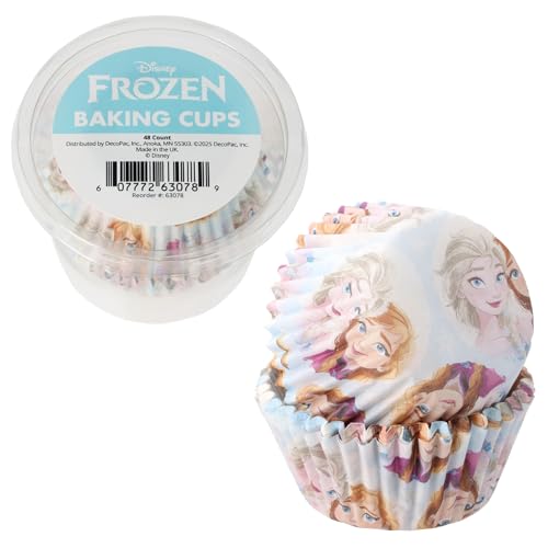 Disney Frozen Princess Baking Cups | 48 Pack Cupcake Liners
