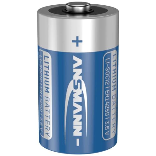 Ansmann Batteria Speciale Er14250, 1/2 Aa, Al Litio 3,6 V, 1200 Mah, 1 Pezzo.