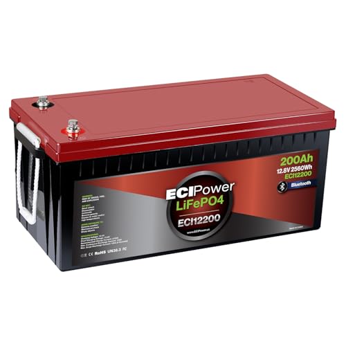 ECI Power 12V 200Ah Lithium LiFePO4 Deep Cycle Rechargeable Battery