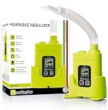 NORDITALIA, MO-03 Aerosol Ultrasuoni, Batteria Non Inclusa, Silenzioso, 3 Velocità, LCD Display, per Bambini e Adulti, Tutti gli Accessori Inclusi, Inalatore ad Ultrasuoni