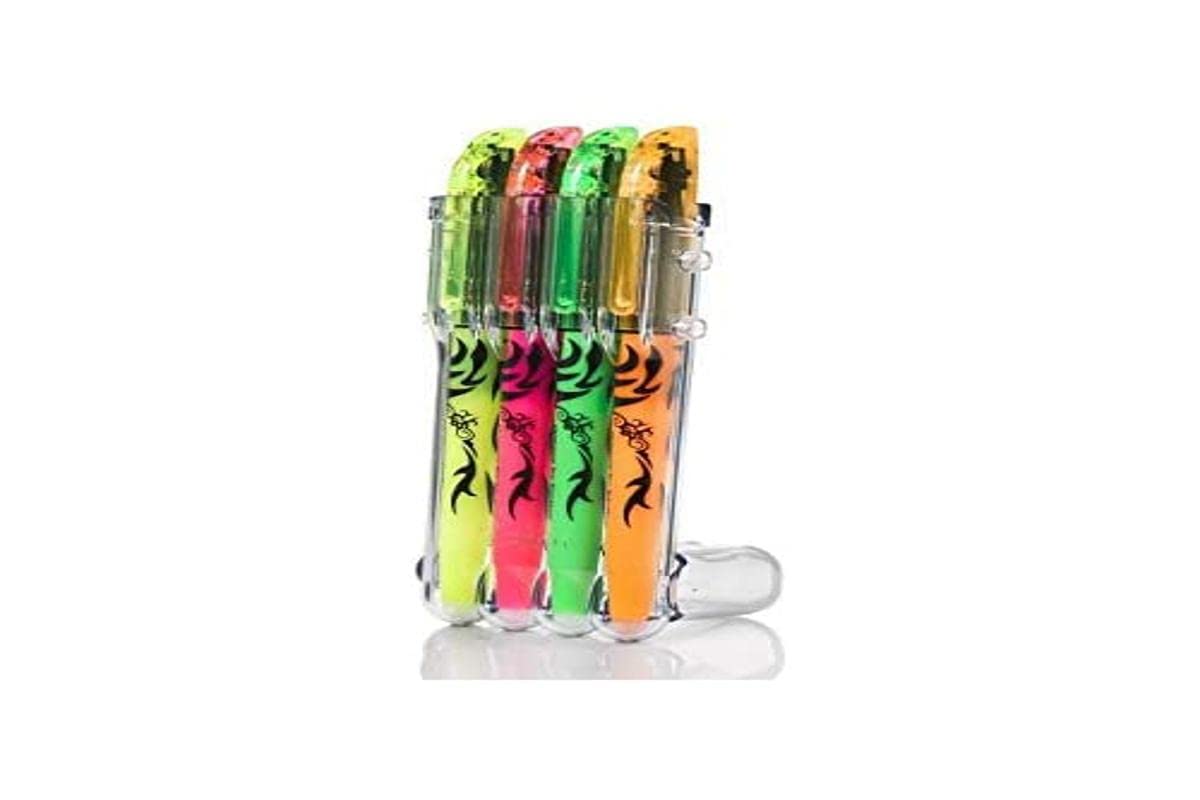 Pilot Frixion Highlighter Pen Set4 Pack (YellowPinkGreenOrange) 3.8mm Chisel TipErasable InkSmooth Writing from B&Q