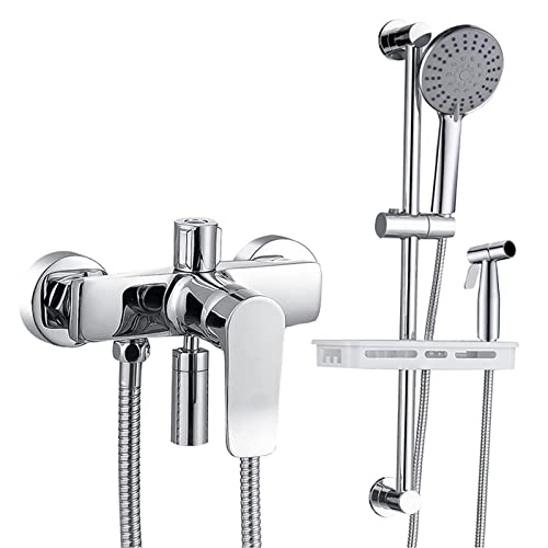 Robinet de douche en cuivre mitigeur mural haut de gamme pour baignoire chic