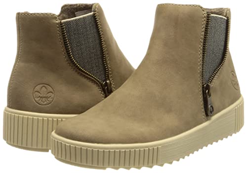 Rieker Y6469, Stivali Donna, Beige, 37 EU