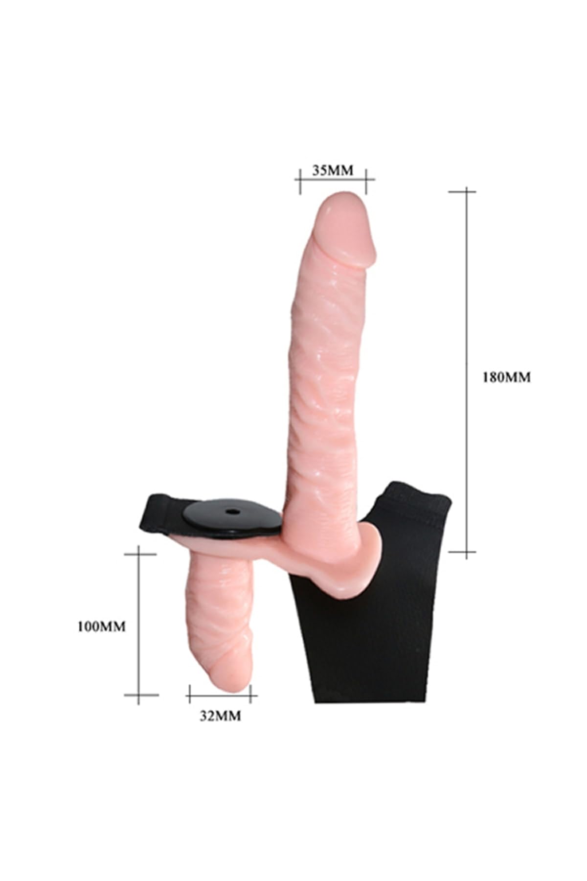 TruvaShop, Double Heads Belden Bağlamalı Titreşimli Strapon Vibratör Penis