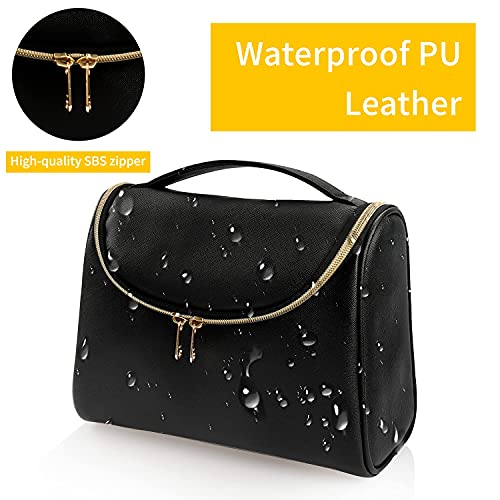 Travel Makeup Bag, Ethereal Cosmetic Bag for Women Large Capacity Makeup Organizer Bag Vegan Leather Makeup Brushes Bag Waterproof Toiletry Bag for Women 7 Travel Makeup Bag, Ethereal Cosmetic Bag for Women Large Capacity Makeup Organizer Bag Vegan Leather Makeup Brushes Bag Waterproof Toiletry Bag for Women