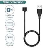 Kissmart Cargador compatible con Amazfit Band 5, Xiaomi Mi Band 6/5, cable de carga magnética USB de repuesto para Mi Band 6/5, Amazfit Band 5 Fitness Tracker [2 unidades - 1.6 pies/50 cm]
