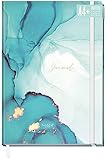Gran cuaderno de notas A4 + con marcador de cinta y cinta de goma para diarios, objetivos, letreros a mano, bocetos, planes y pensamientos, siempre contigo y al lugar cuando se anuncie un destello de espíritu