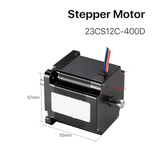 Motor paso a paso Nema 23 de doble eje para evitar pérdidas de pasos en CNC 4
