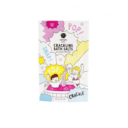 Nailmatic Kids Sels de Bain Crépitants Rose Crackling Bath Salts Pink