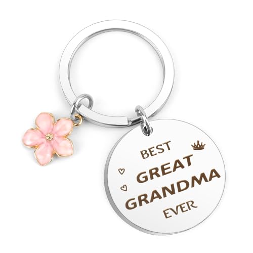 Best Great Grandma Gifts from Grandchildren,Christmas Birthday Presents for Great Grandma Day Keyring Grandmother Granny Nanny Grandparents Mothers Day Birthday Gifts from Grandson Granddaughter