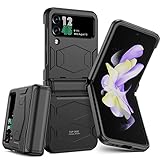 GooseBox for Samsung Galaxy Z Flip 4 Case, Mechanical Hinge Protection&Heavy Duty Shockproof Anti-Sc
