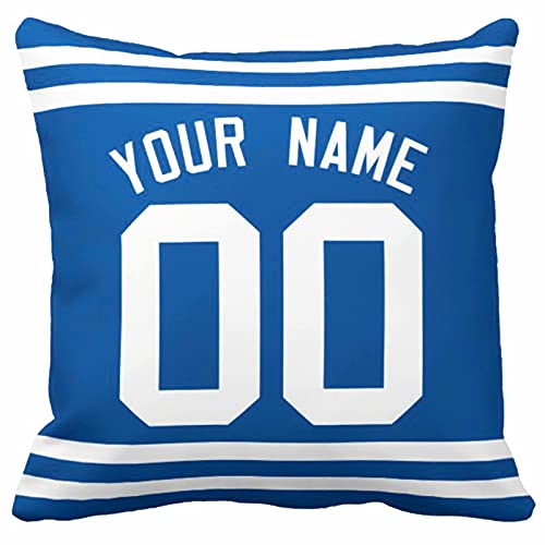Image of ANTKING Throw Pillow 2 Pack with Custom Name and Number Personalized Gift for Men Women Boys