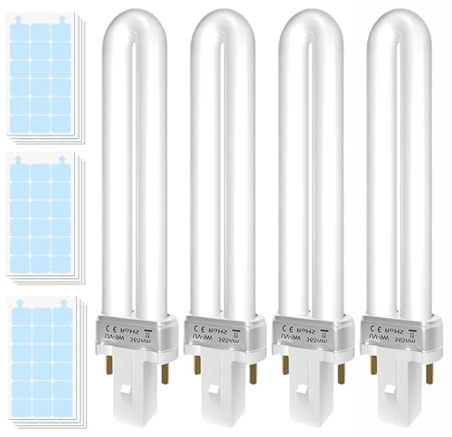 TINDTOP 9W 21050 Bulbs & Replacement Glue Boards Kit for Dynatrap DT3009, Indoor Glue Boards Refill Sticky Cards Bulbs Accessories for Dynatrap DT3009 DT3019 DT3039 (Blue Glue Boards)
