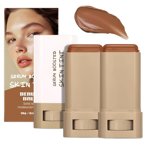 Foundation Stick Beauty Balm Serum Boosted Skin Tint, Solid Tinted Moisturizing Contour Stick Foundation Face for Women,Splendor Serum Boosted Skin Tint Balm